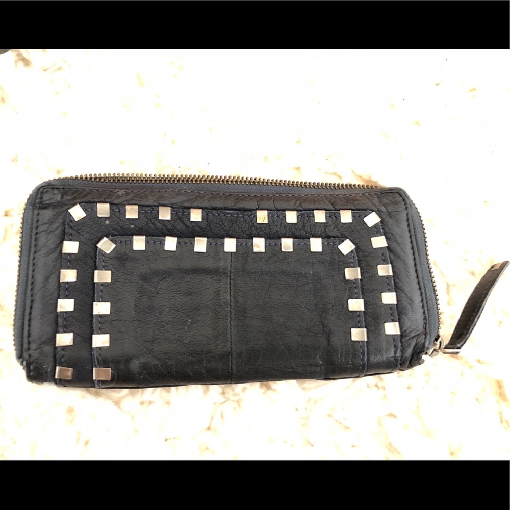 Free People Dark blue wallet